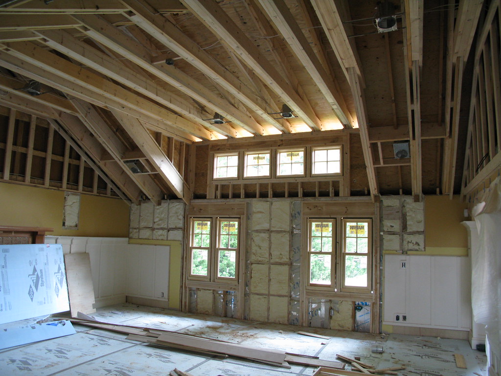 Raised ceiling, spray foam insulation | This is a remodeling… | Flickr